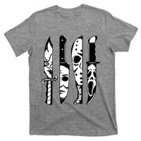 Horror Movie Characters In Knives T-Shirt