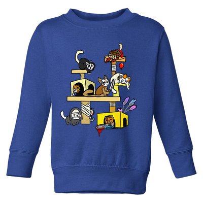 Horror Movies Cat Gifts For Cat Lovers Halloween Costumes Toddler Sweatshirt