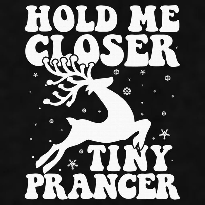 Hold me closer tiny prancer Deer Ugly Christmas Sweater Ladies PosiCharge Tri-Blend Wicking Tank