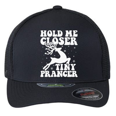 Hold me closer tiny prancer Deer Ugly Christmas Sweater Flexfit Unipanel Trucker Cap