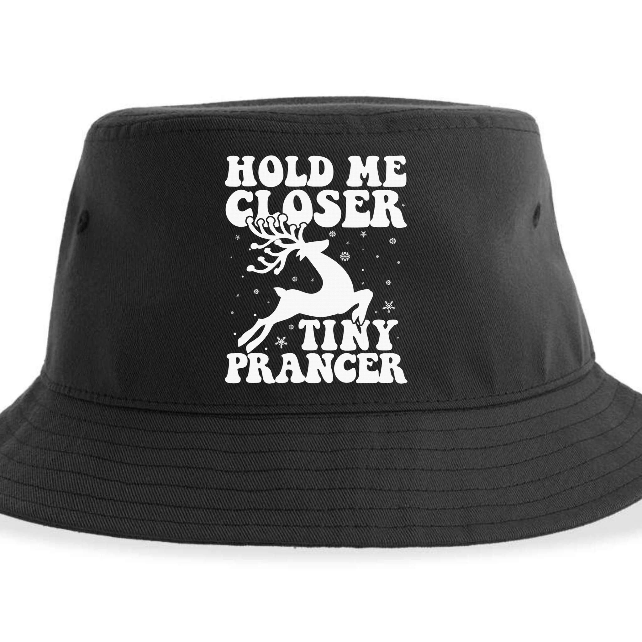 Hold me closer tiny prancer Deer Ugly Christmas Sweater Sustainable Bucket Hat