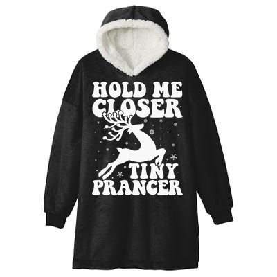Hold me closer tiny prancer Deer Ugly Christmas Sweater Hooded Wearable Blanket