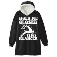 Hold me closer tiny prancer Deer Ugly Christmas Sweater Hooded Wearable Blanket