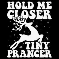 Hold me closer tiny prancer Deer Ugly Christmas Sweater Drawstring Bag