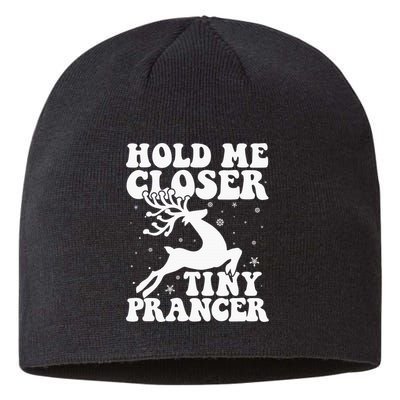 Hold me closer tiny prancer Deer Ugly Christmas Sweater Sustainable Beanie