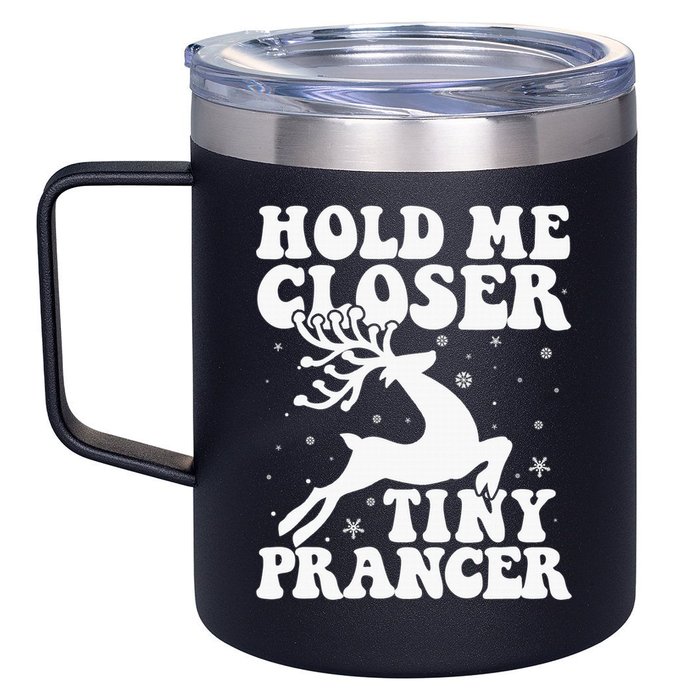 Hold me closer tiny prancer Deer Ugly Christmas Sweater 12oz Stainless Steel Coffee Mug
