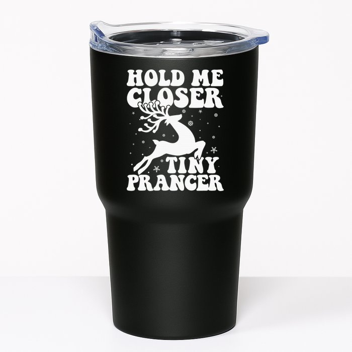 Hold me closer tiny prancer Deer Ugly Christmas Sweater Tumbler