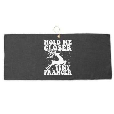 Hold me closer tiny prancer Deer Ugly Christmas Sweater Large Microfiber Waffle Golf Towel