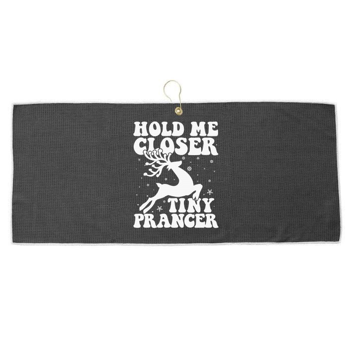 Hold me closer tiny prancer Deer Ugly Christmas Sweater Large Microfiber Waffle Golf Towel