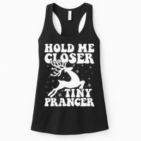Hold me closer tiny prancer Deer Ugly Christmas Sweater Womens Tank Top