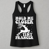 Hold me closer tiny prancer Deer Ugly Christmas Sweater Womens Tank Top