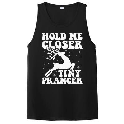 Hold me closer tiny prancer Deer Ugly Christmas Sweater PosiCharge Competitor Tank