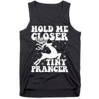 Hold me closer tiny prancer Deer Ugly Christmas Sweater Tank Top