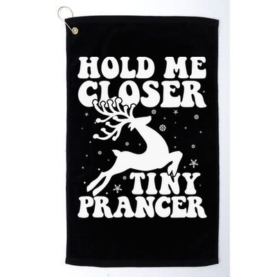 Hold me closer tiny prancer Deer Ugly Christmas Sweater Golf Towel