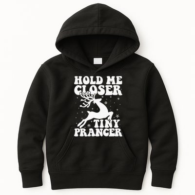 Hold me closer tiny prancer Deer Ugly Christmas Sweater Kids Hoodie