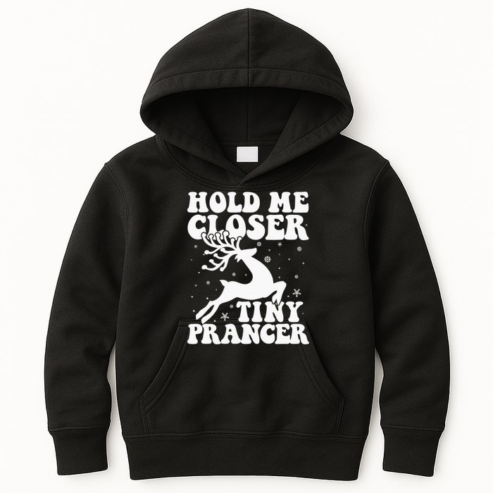 Hold me closer tiny prancer Deer Ugly Christmas Sweater Kids Hoodie