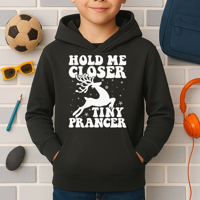 Hold me closer tiny prancer Deer Ugly Christmas Sweater Kids Hoodie