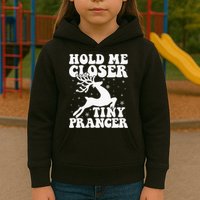 Hold me closer tiny prancer Deer Ugly Christmas Sweater Kids Hoodie