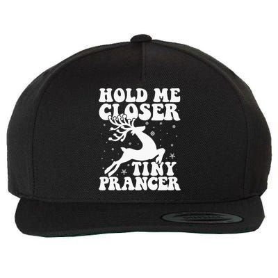 Hold me closer tiny prancer Deer Ugly Christmas Sweater Wool Snapback Cap