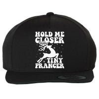 Hold me closer tiny prancer Deer Ugly Christmas Sweater Wool Snapback Cap