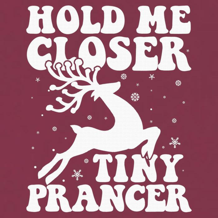 Hold me closer tiny prancer Deer Ugly Christmas Sweater 16oz Travel Tumbler