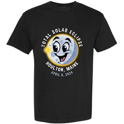 Holton Maine Cute Solar Eclipse April 8 2024 Moon Garment-Dyed Heavyweight T-Shirt