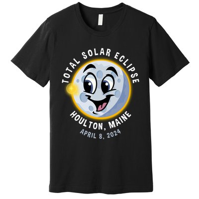 Holton Maine Cute Solar Eclipse April 8 2024 Moon Premium T-Shirt