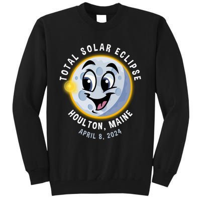 Holton Maine Cute Solar Eclipse April 8 2024 Moon Tall Sweatshirt