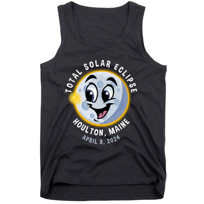 Holton Maine Cute Solar Eclipse April 8 2024 Moon Tank Top