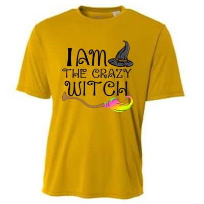 Halloween Matching Couples Pajamas Fun I Am The Crazy Witch Gift Cooling Performance Crew T-Shirt