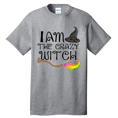 Halloween Matching Couples Pajamas Fun I Am The Crazy Witch Gift Tall T-Shirt