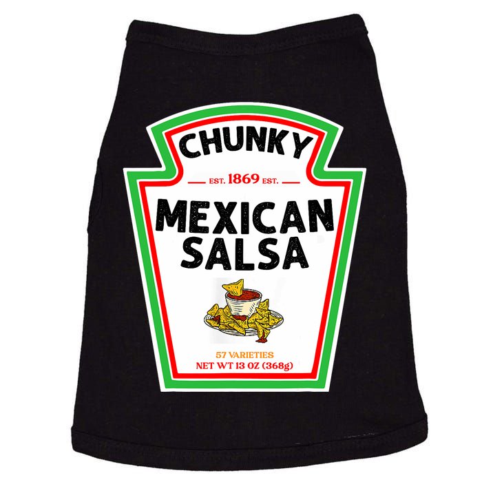 Halloween Matching Costume Chunky Mexican Salsa Bottle Label Doggie Tank