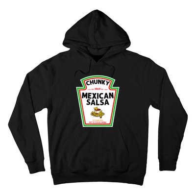 Halloween Matching Costume Chunky Mexican Salsa Bottle Label Hoodie