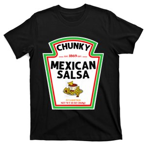 Halloween Matching Costume Chunky Mexican Salsa Bottle Label T-Shirt