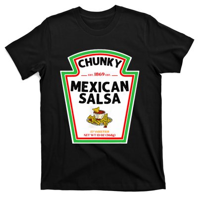 Halloween Matching Costume Chunky Mexican Salsa Bottle Label T-Shirt