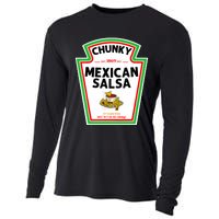 Halloween Matching Costume Chunky Mexican Salsa Bottle Label Cooling Performance Long Sleeve Crew