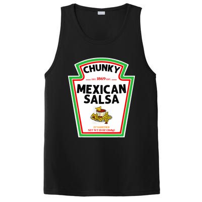 Halloween Matching Costume Chunky Mexican Salsa Bottle Label PosiCharge Competitor Tank