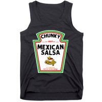 Halloween Matching Costume Chunky Mexican Salsa Bottle Label Tank Top