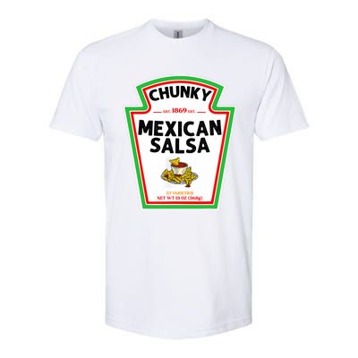 Halloween Matching Costume Chunky Mexican Salsa Bottle Label Softstyle CVC T-Shirt