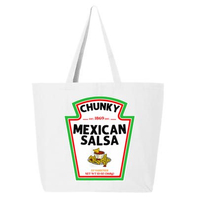 Halloween Matching Costume Chunky Mexican Salsa Bottle Label 25L Jumbo Tote