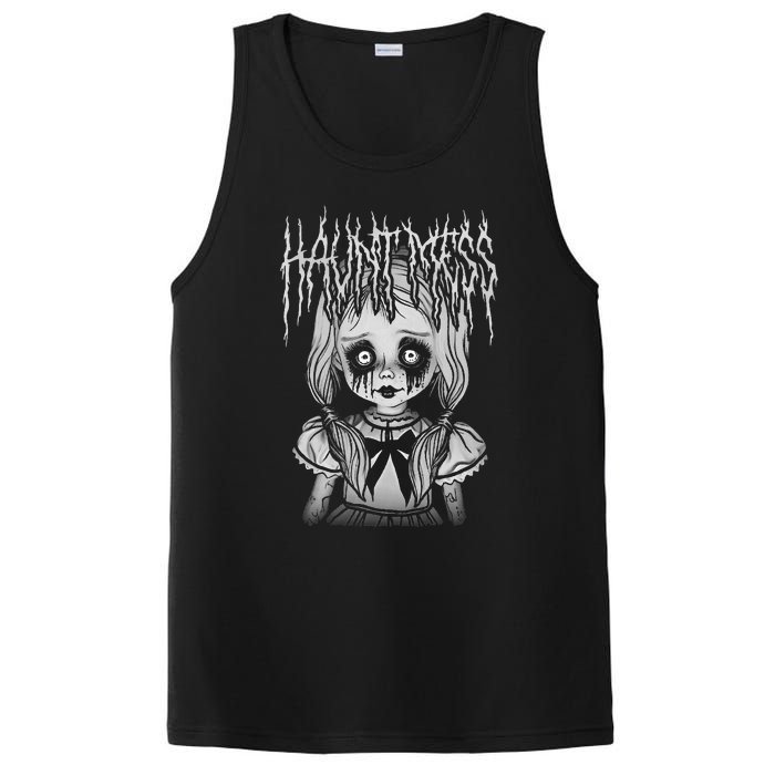 Haunt Mess Creepy Haunted Doll Illustration PosiCharge Competitor Tank