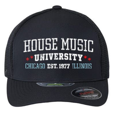 House Music Chicago House Music DJ EDM Flexfit Unipanel Trucker Cap