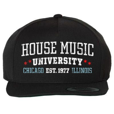 House Music Chicago House Music DJ EDM Wool Snapback Cap