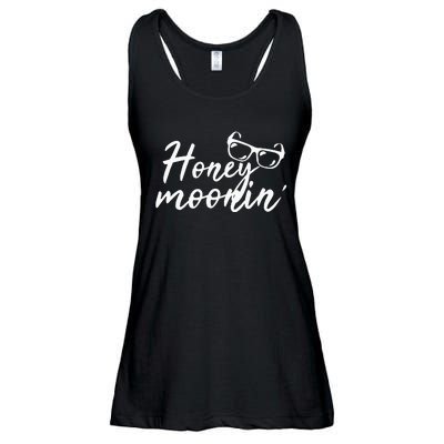 Honey Moonin Couple Honeymoon Ladies Essential Flowy Tank