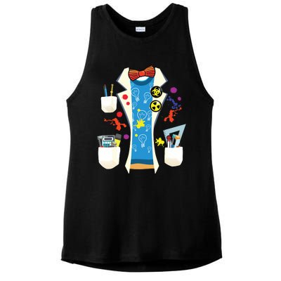 Halloween Mad Chemist Scientist DIY Costume Physics Science Ladies PosiCharge Tri-Blend Wicking Tank