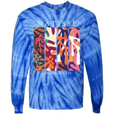 Henri Matisse Cut Outs Art Lover Teachers Gift Tie-Dye Long Sleeve Shirt