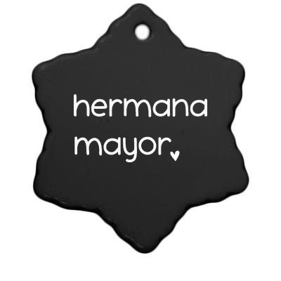 Hermana Mayor Cute Big Sister Spanish Ceramic Star Ornament