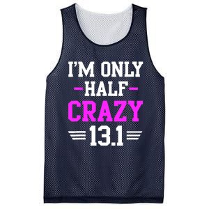 Half Marathon Crazy Funny Runner Training 13.1 Mile Mesh Reversible Basketball Jersey Tank