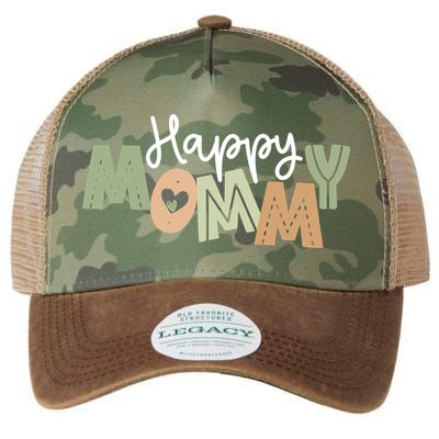 Happy Mommy Cute Mom Gift Legacy Tie Dye Trucker Hat