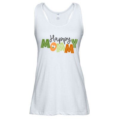 Happy Mommy Cute Mom Gift Ladies Essential Flowy Tank